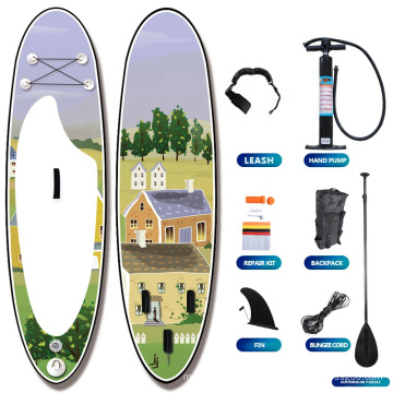 Professional Manufacturer Dropstitch PVC Transparent Stand Up Paddle Board Inflatable SUP Paddle Board Pump